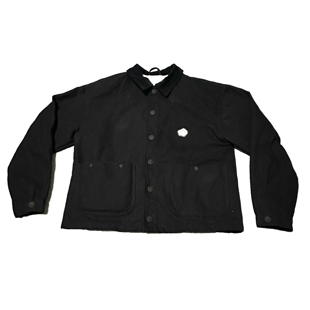 Nice As‎ Heck Kickback Jacket Designer Chore Coat Black Size Small New